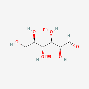 molecular formula C6H12O6 B12395907 D-Mannose-18O2 