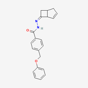 N-[(Z)-6-bicyclo[3.2.0]hept-3-enylideneamino]-4-(phenoxymethyl)benzamide
