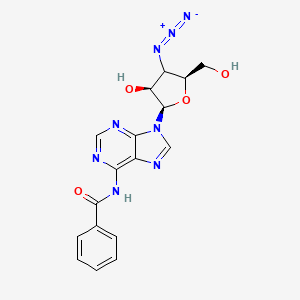 N-[9-[(2R,3S,5S)-4-azido-3-hydroxy-5-(hydroxymethyl)oxolan-2-yl]purin-6-yl]benzamide