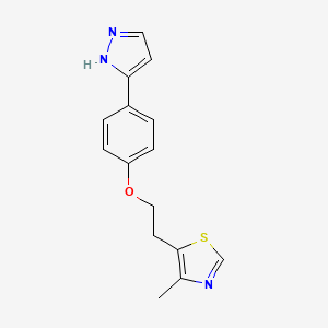 molecular formula C15H15N3OS B12395912 Cyp4A11/cyp4F2-IN-1 