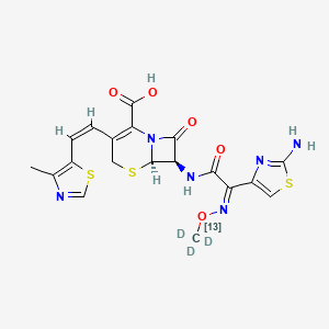 molecular formula C19H18N6O5S3 B12395930 Cefditoren-13C,d3 