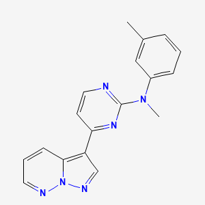 molecular formula C18H16N6 B12395938 Dyrk1A-IN-3 