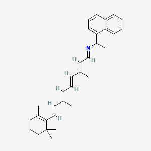 (2E,4E,6E,8E)-3,7-dimethyl-N-(1-naphthalen-1-ylethyl)-9-(2,6,6-trimethylcyclohexen-1-yl)nona-2,4,6,8-tetraen-1-imine
