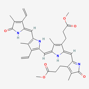 molecular formula C35H38N4O6 B1239595 Biliverdin ixdelta dimethyl ester CAS No. 26195-58-4