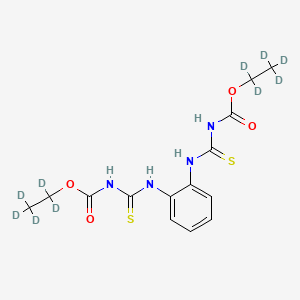 molecular formula C14H18N4O4S2 B12395971 Thiophanat-ethyl-d10 