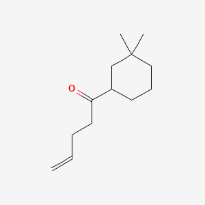 molecular formula C13H22O B1239598 1-(3,3-Dimethylcyclohexyl)pent-4-en-1-one CAS No. 56973-87-6