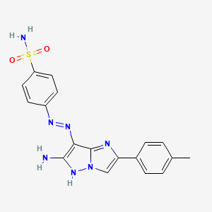 molecular formula C18H17N7O2S B12395999 Carbonic anhydrase inhibitor 14 