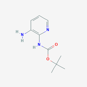 molecular formula C10H15N3O2 B012396 tert-Butyl (3-aminopyridin-2-yl)carbamate CAS No. 108655-56-7