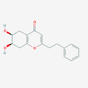 molecular formula C17H18O4 B12396008 6,7-Dihydroxy-2-(2-phenylethyl)-5,6,7,8-tetrahydrochromone 