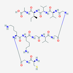 molecular formula C47H86N14O13S B12396028 Cys-Gly-Lys-Lys-Gly-Amyloid |A-Protein (36-42) 