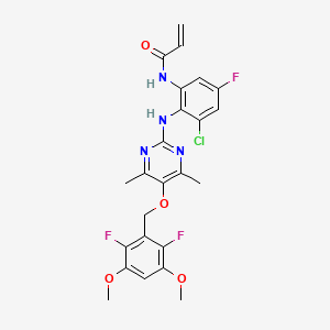 molecular formula C24H22ClF3N4O4 B12396029 Fgfr4-IN-9 