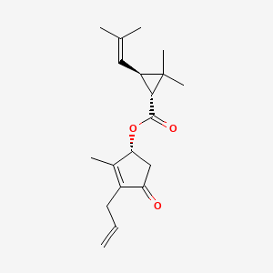 molecular formula C19H26O3 B1239603 (+)-trans-(R)-allethrin 