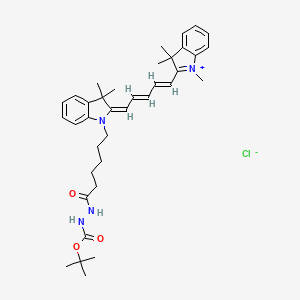 molecular formula C37H49ClN4O3 B12396054 Cy5 Boc-hydrazide 