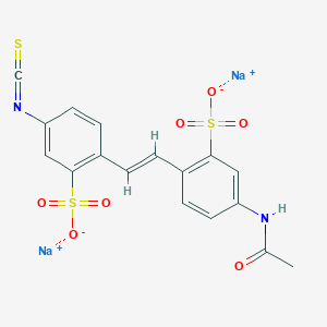 disodium;5-acetamido-2-[(E)-2-(4-isothiocyanato-2-sulfonatophenyl)ethenyl]benzenesulfonate