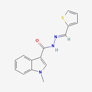 1-methyl-N-[(E)-thiophen-2-ylmethylideneamino]indole-3-carboxamide