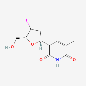 molecular formula C11H14INO4 B12396107 3-[(2R,5R)-5-(hydroxymethyl)-4-iodooxolan-2-yl]-5-methyl-3H-pyridine-2,6-dione 