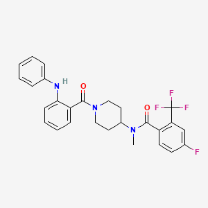 molecular formula C27H25F4N3O2 B12396116 Smo-IN-3 