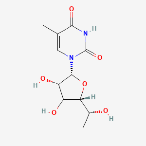 1-[(2R,3S,5R)-3,4-dihydroxy-5-[(1R)-1-hydroxyethyl]oxolan-2-yl]-5-methylpyrimidine-2,4-dione