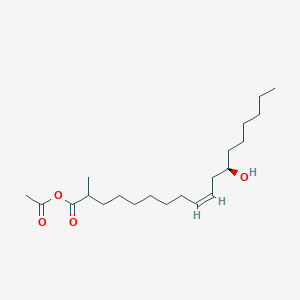 molecular formula C21H38O4 B12396133 acetyl (Z,12R)-12-hydroxy-2-methyloctadec-9-enoate 