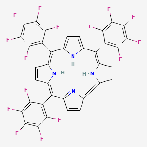 molecular formula C37H11F15N4 B12396142 5,10,15-tris(2,3,4,5,6-pentafluorophenyl)-22,23-dihydro-21H-corrin 