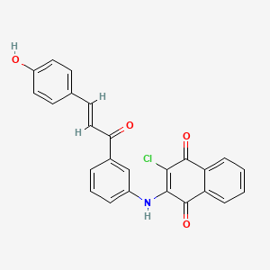 molecular formula C25H16ClNO4 B12396149 FGFR1 inhibitor 7 