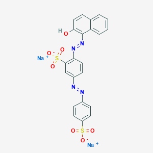 molecular formula C22H14N4Na2O7S2 B12396166 disodium;2-[(2-hydroxynaphthalen-1-yl)diazenyl]-5-[(4-sulfonatophenyl)diazenyl]benzenesulfonate 