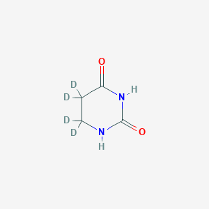 molecular formula C4H6N2O2 B12396232 Dihydro Uracil-d4 