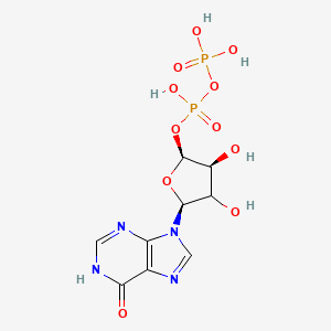 [(2S,3S,5S)-3,4-dihydroxy-5-(6-oxo-1H-purin-9-yl)oxolan-2-yl] phosphono hydrogen phosphate