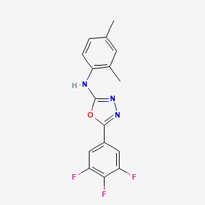 molecular formula C16H12F3N3O B12396245 Anticancer agent 139 