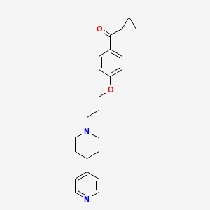 Cyclopropyl-[4-[3-(4-pyridin-4-ylpiperidin-1-yl)propoxy]phenyl]methanone