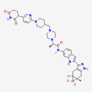 molecular formula C41H49F2N9O3 B12396270 ITK degrader 2 