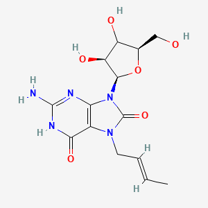 molecular formula C14H19N5O6 B12396283 TLR7 agonist 10 