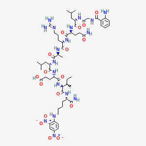 molecular formula C58H90N18O17 B12396287 2Abz-GLQRALEI-Lys(Dnp)-NH2 