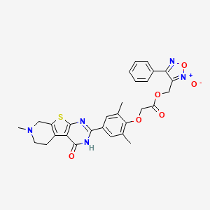 molecular formula C29H27N5O6S B12396298 BRD4 Inhibitor-26 