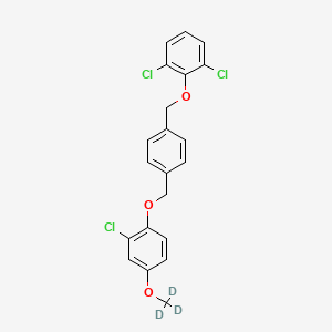 molecular formula C21H17Cl3O3 B12396339 Pocapavir-d3 