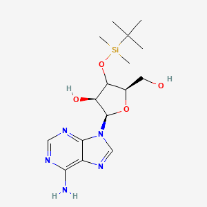 molecular formula C16H27N5O4Si B12396360 (2R,3S,5R)-2-(6-aminopurin-9-yl)-4-[tert-butyl(dimethyl)silyl]oxy-5-(hydroxymethyl)oxolan-3-ol 