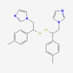 molecular formula C24H26N4Se2 B12396403 Antifungal agent 43 