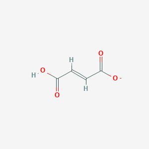 molecular formula C4H3O4- B1239642 Hydrogen fumarate 