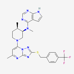 molecular formula C27H28F3N9S B12396441 Antitumor agent-58 