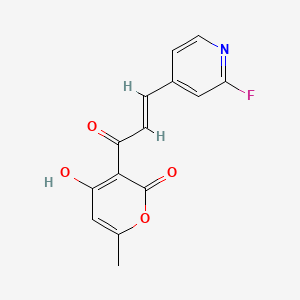 molecular formula C14H10FNO4 B12396444 PPAR|A/GR modulator 1 