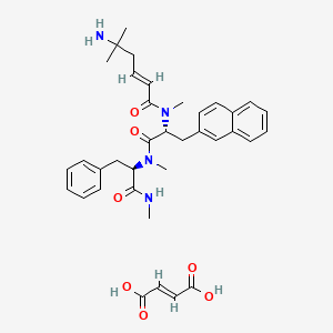 molecular formula C36H44N4O7 B12396446 Tabimorelin (hemifumarate) 