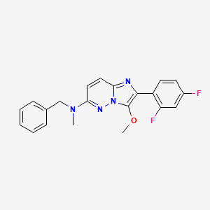 molecular formula C21H18F2N4O B12396456 Tuberculosis inhibitor 9 