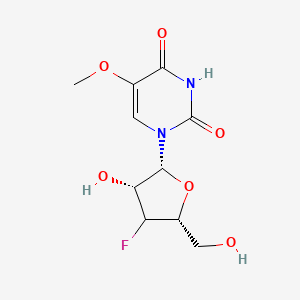 molecular formula C10H13FN2O6 B12396469 1-[(2R,3R,5R)-4-fluoro-3-hydroxy-5-(hydroxymethyl)oxolan-2-yl]-5-methoxypyrimidine-2,4-dione 