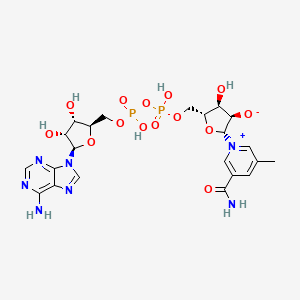 molecular formula C22H29N7O14P2 B1239649 5-Methylnicotinamide-adenine dinucleotide CAS No. 56541-76-5