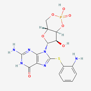 molecular formula C16H17N6O7PS B12396500 8-APT-cGMP 