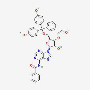 molecular formula C41H41N5O8 B12396538 N-[9-[(2R,4R,5R)-5-[[bis(4-methoxyphenyl)-phenylmethoxy]methyl]-3-hydroxy-4-(2-methoxyethoxy)oxolan-2-yl]purin-6-yl]benzamide 