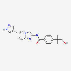 molecular formula C21H21N5O2 B12396542 Clk1/2-IN-3 