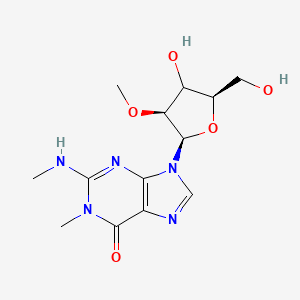 9-[(2R,3S,5R)-4-hydroxy-5-(hydroxymethyl)-3-methoxyoxolan-2-yl]-1-methyl-2-(methylamino)purin-6-one