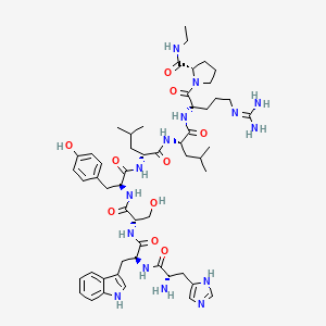 molecular formula C54H79N15O10 B12396575 (Des-Pyr1,Des-Gly10,D-Leu6,Pro-NHEt9)-LHRH 