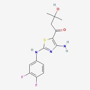 molecular formula C14H15F2N3O2S B12396590 Hat-IN-8 